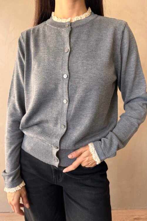 Alternative view of CARDIGAN VERSALLES GRIS