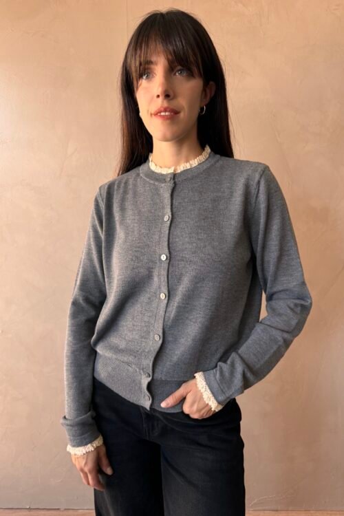 CARDIGAN VERSALLES GRIS