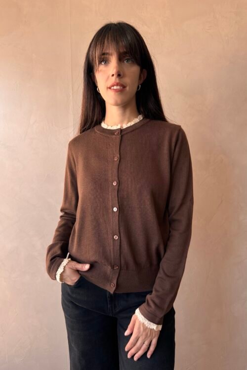 CARDIGAN VERSALLES CHOCO