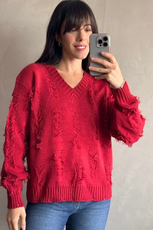 Alternative view of SWEATER STORM BORDO