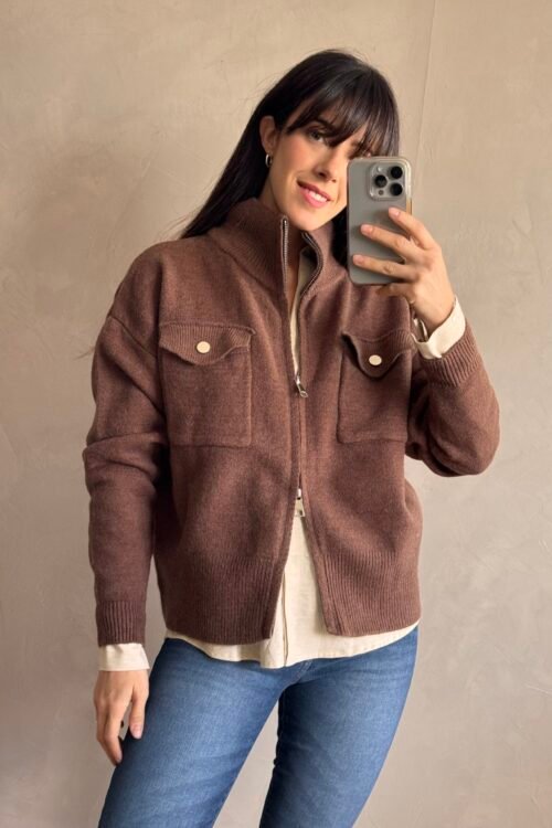 Alternative view of CAMISACO NYSSA CHOCO