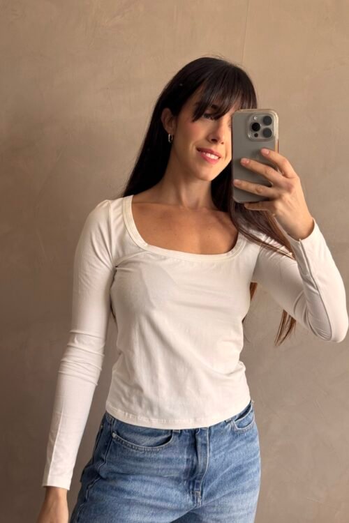 REMERA BASIC MOLAR BLANCA