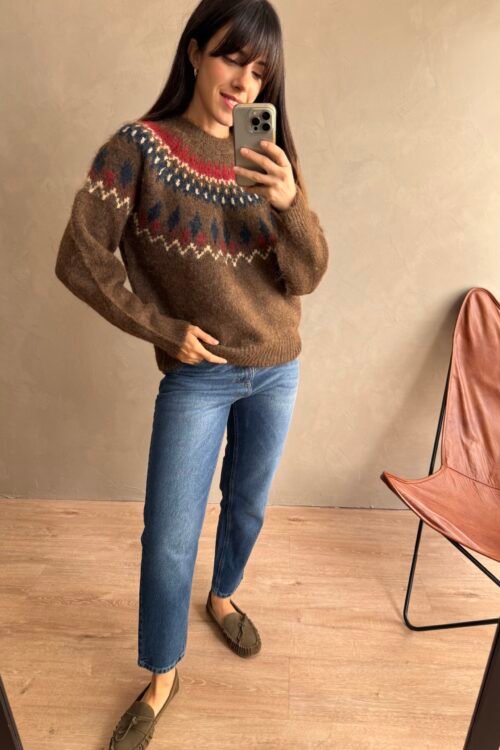 Alternative view of SWEATER BARILOCHE BROWN