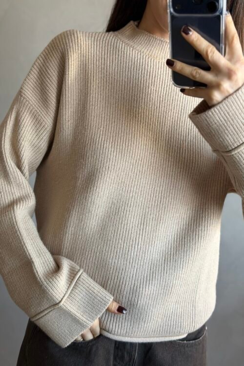 Alternative view of SWEATER ATLAS BEIGE
