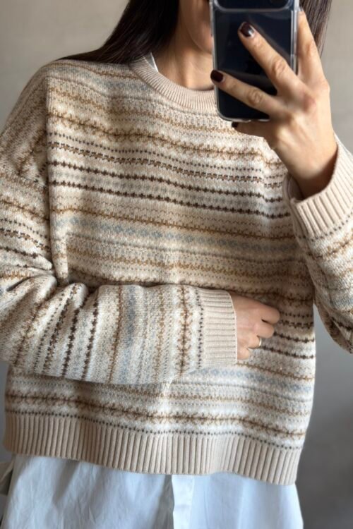 Alternative view of SWEATER SUR BEIGE