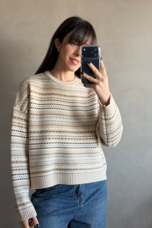 SWEATER SUR BEIGE