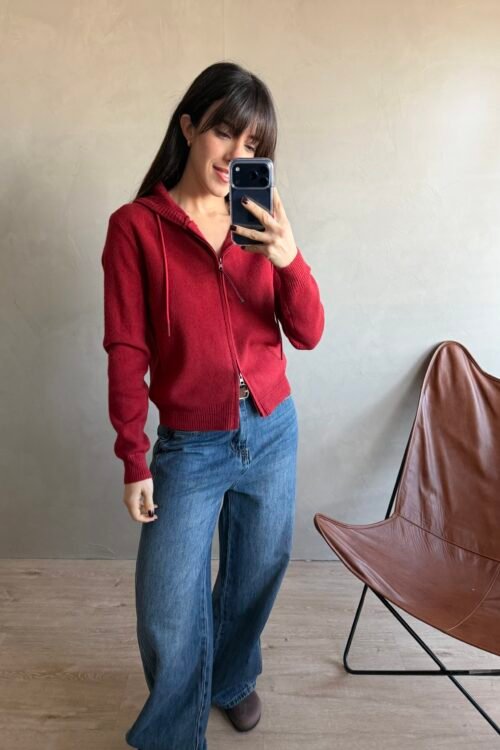 Alternative view of SWEATER NINA RED