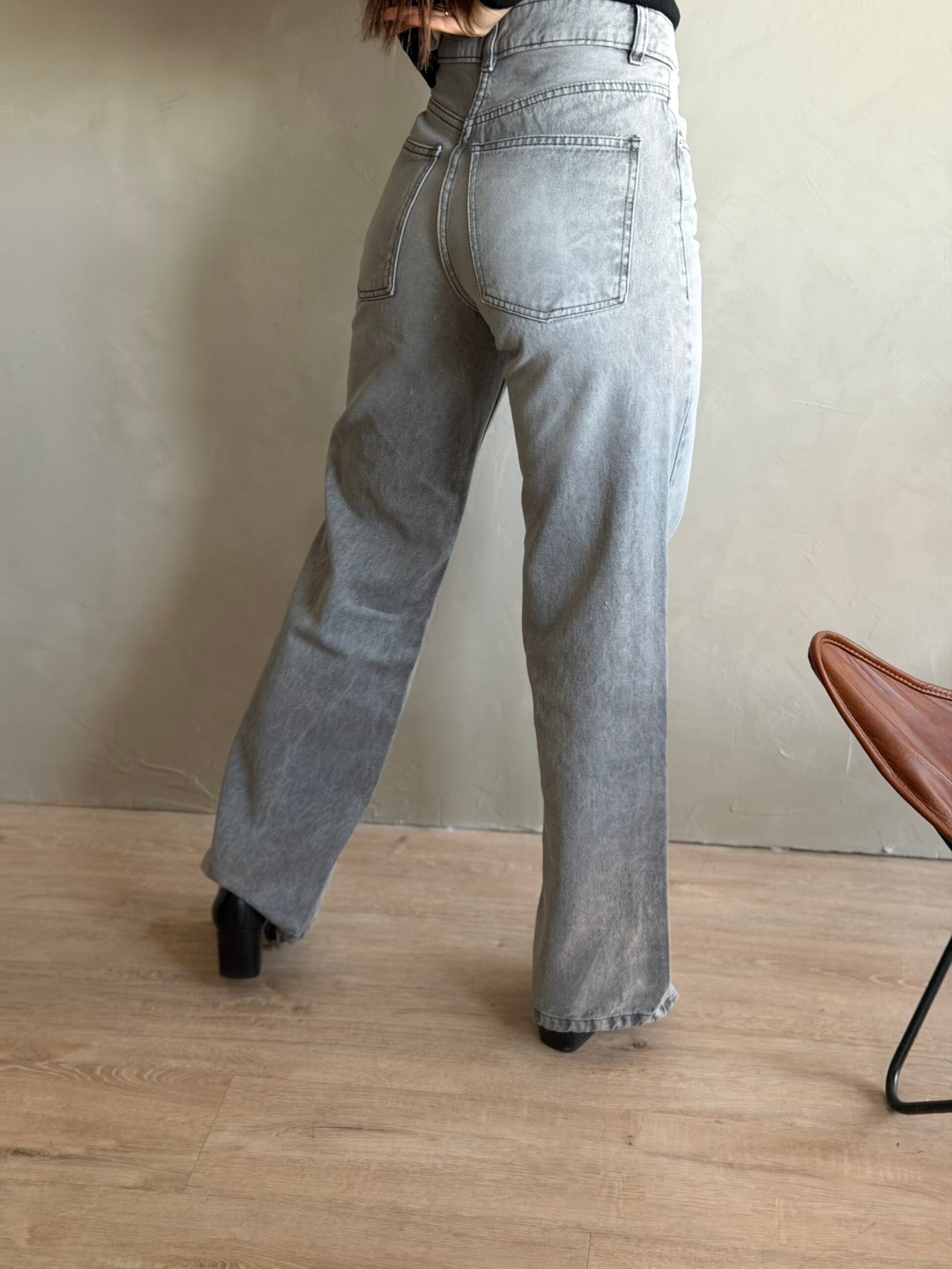 JEAN WIDE LEG GREY - Image 3