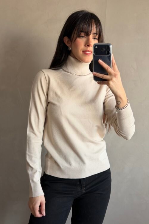 Alternative view of POLERA CABEN BEIGE