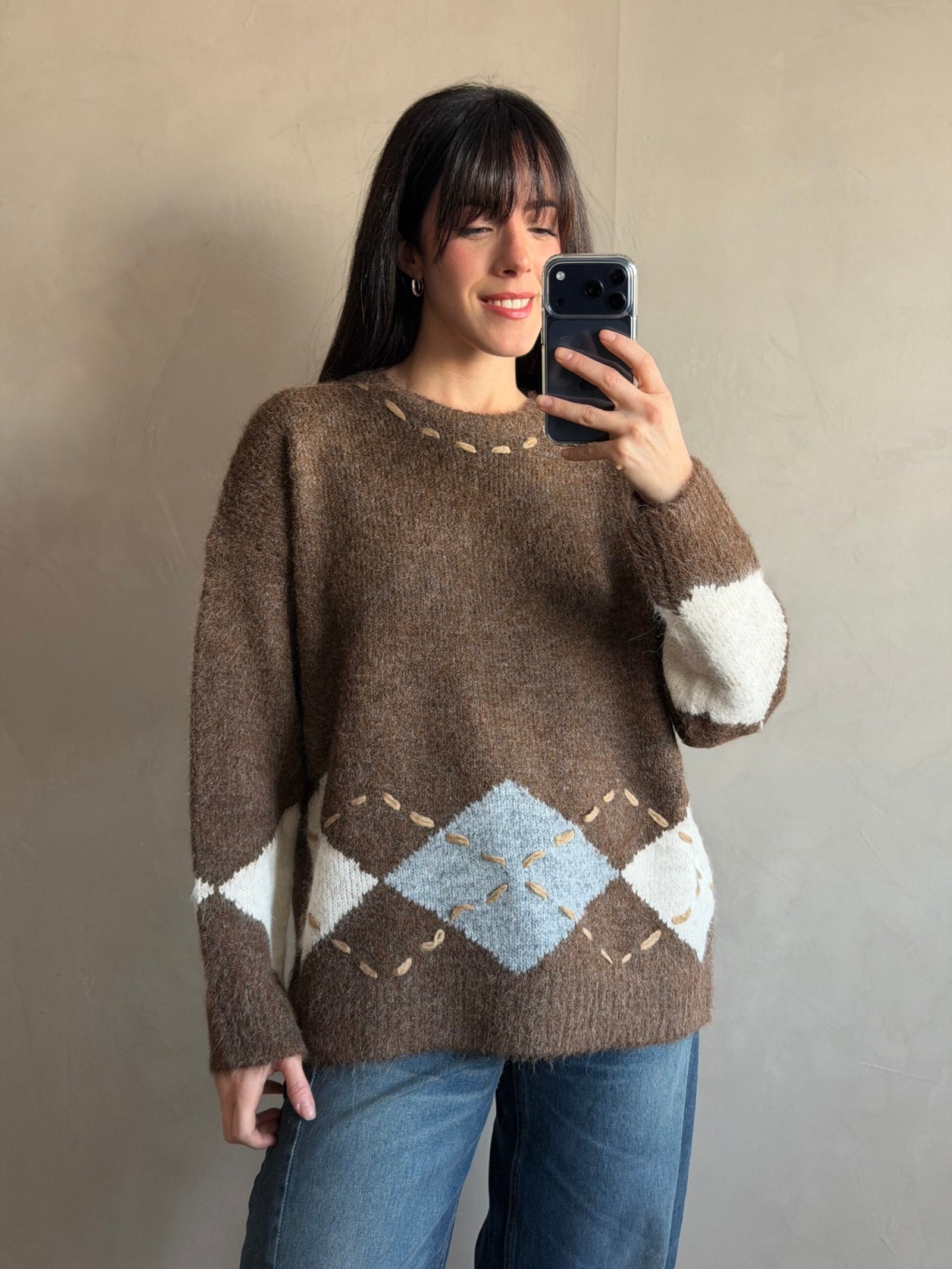 SWEATER PILA CHOCO