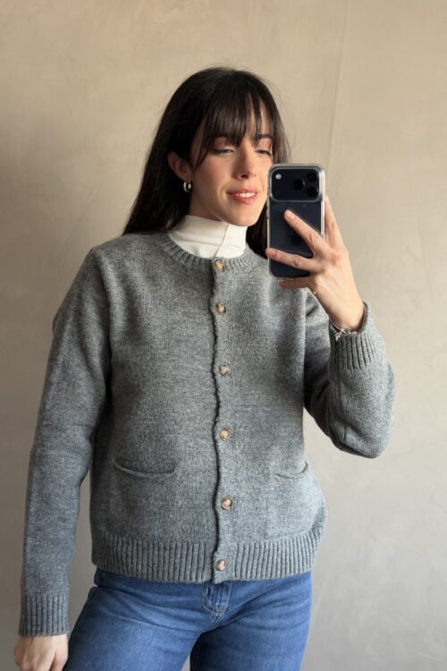 Alternative view of CARDIGAN MORE GRIS