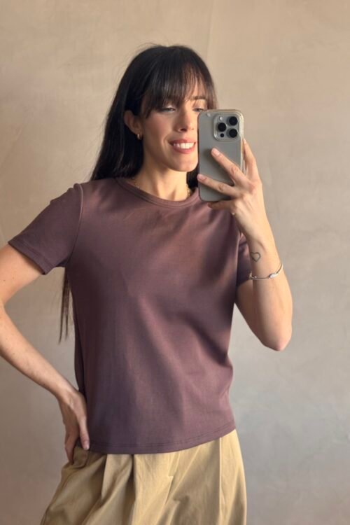 REMERA JAPAN CHOCO