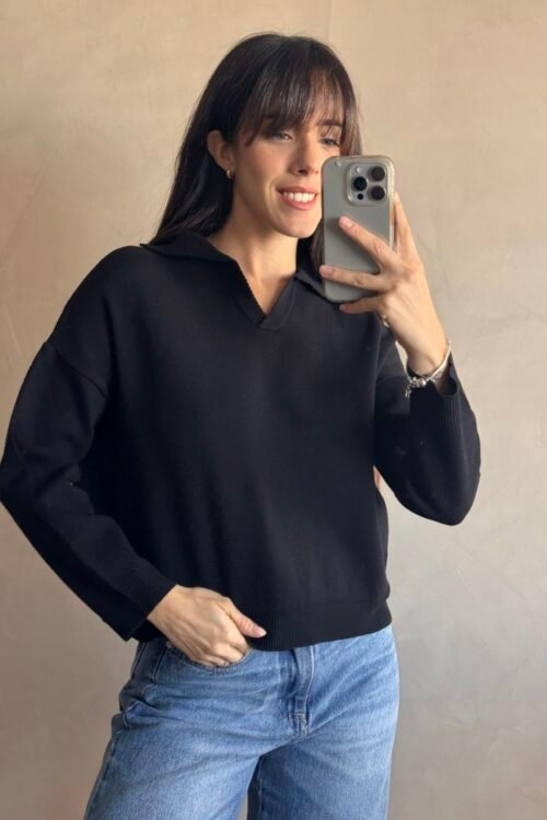 Alternative view of SWEATER MONET NEGRO