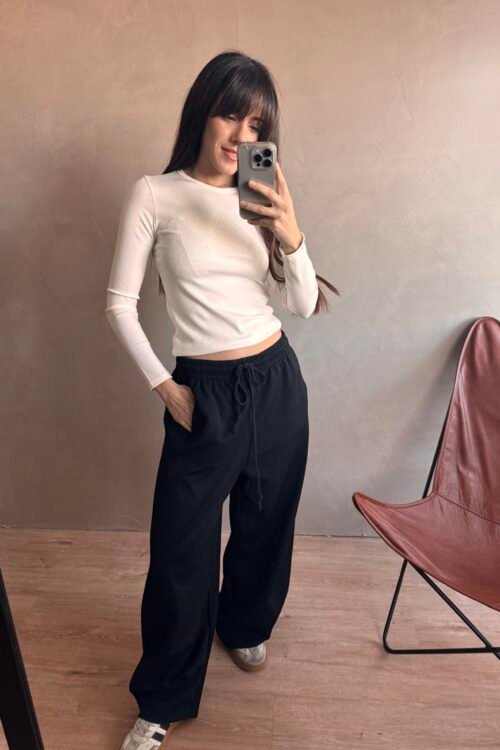 Alternative view of PANTLAON KATE NEGRO