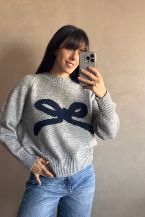 Alternative view of SWEATER MOÑO BLUE
