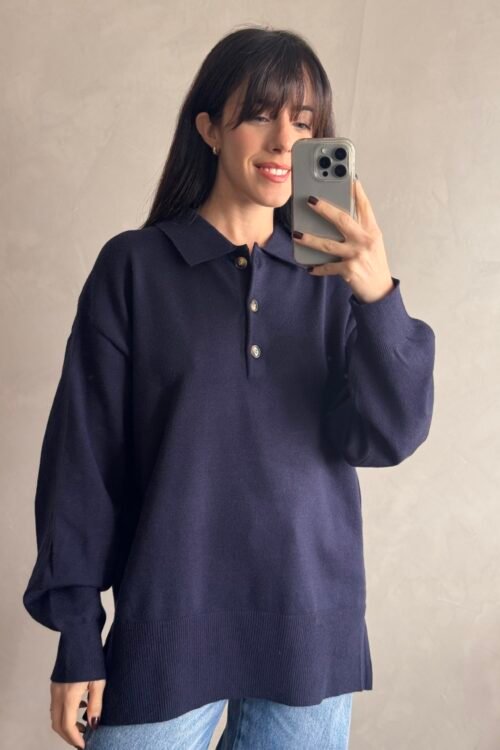 SWEATER POLO BLUE