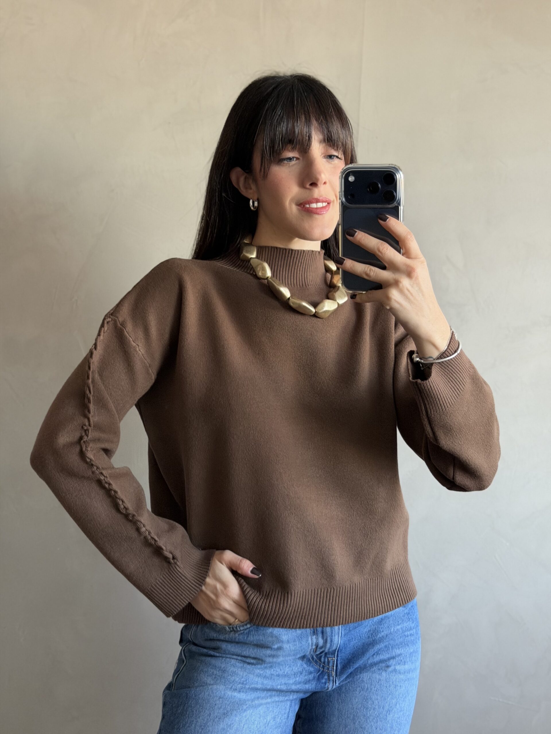 SWEATER LURA CHOCOLATE