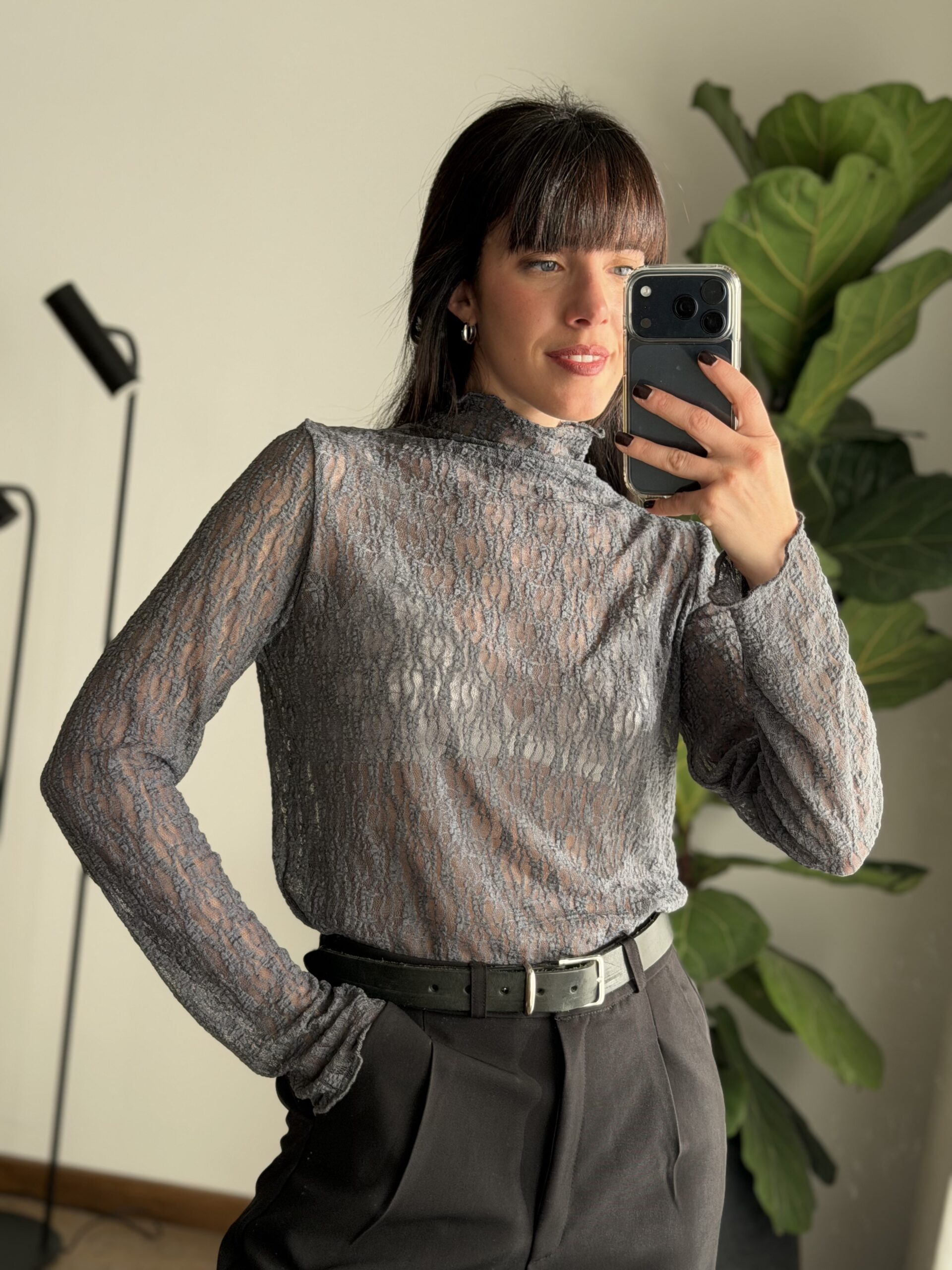 REMERA CAT GRIS