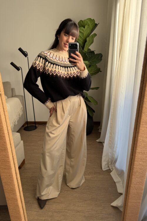 Alternative view of SWEATER PRETO NEGRO