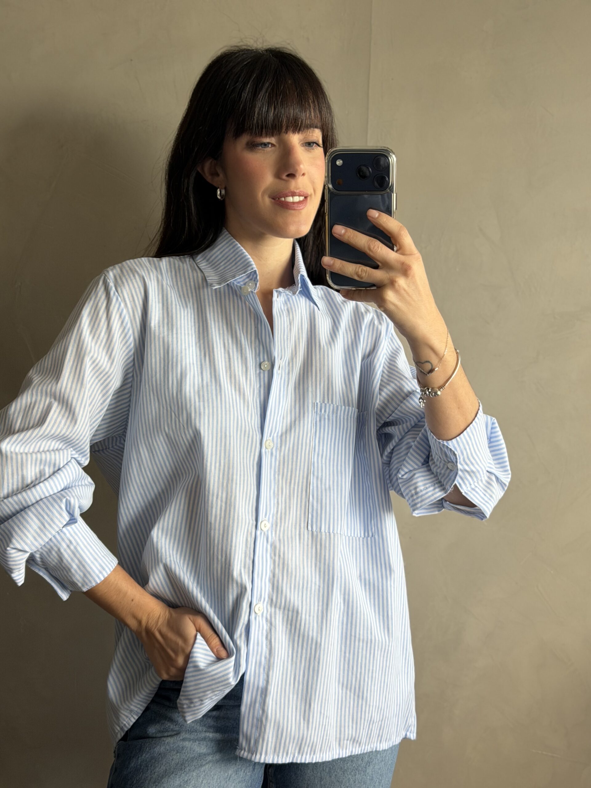 CAMISA HIT CELESTE