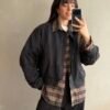 CAMPERA BOMBER MATI NEGRA