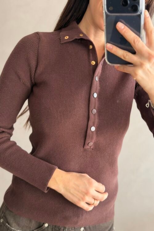 Alternative view of SWEATER RAFIC CHOCOLATE