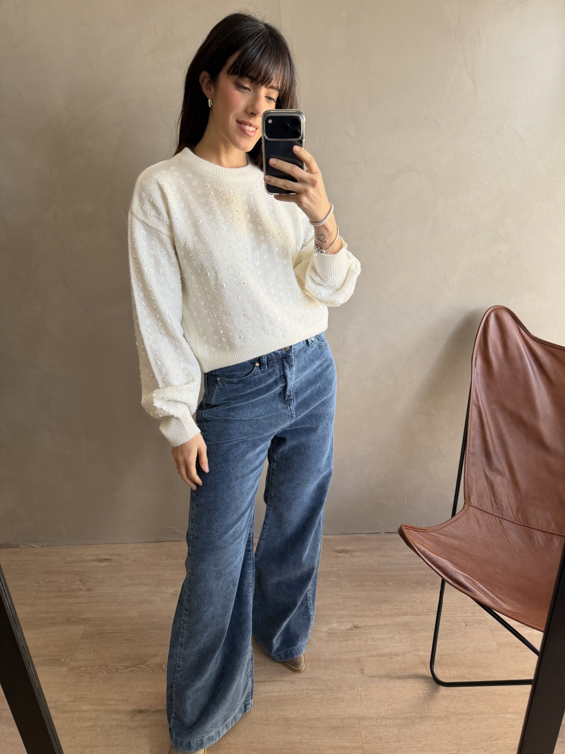PANTALON WIDE LEG CORDEROY - Image 2