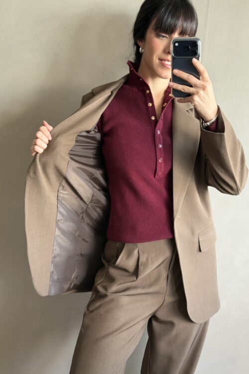 Alternative view of BLAZER SPENCY CHOCOLATE