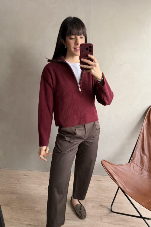 Alternative view of PANTALON SULI CHOCOLATE