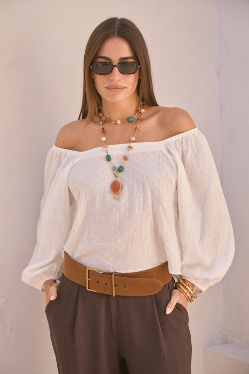 BLUSA CARMEN OFF WHITE