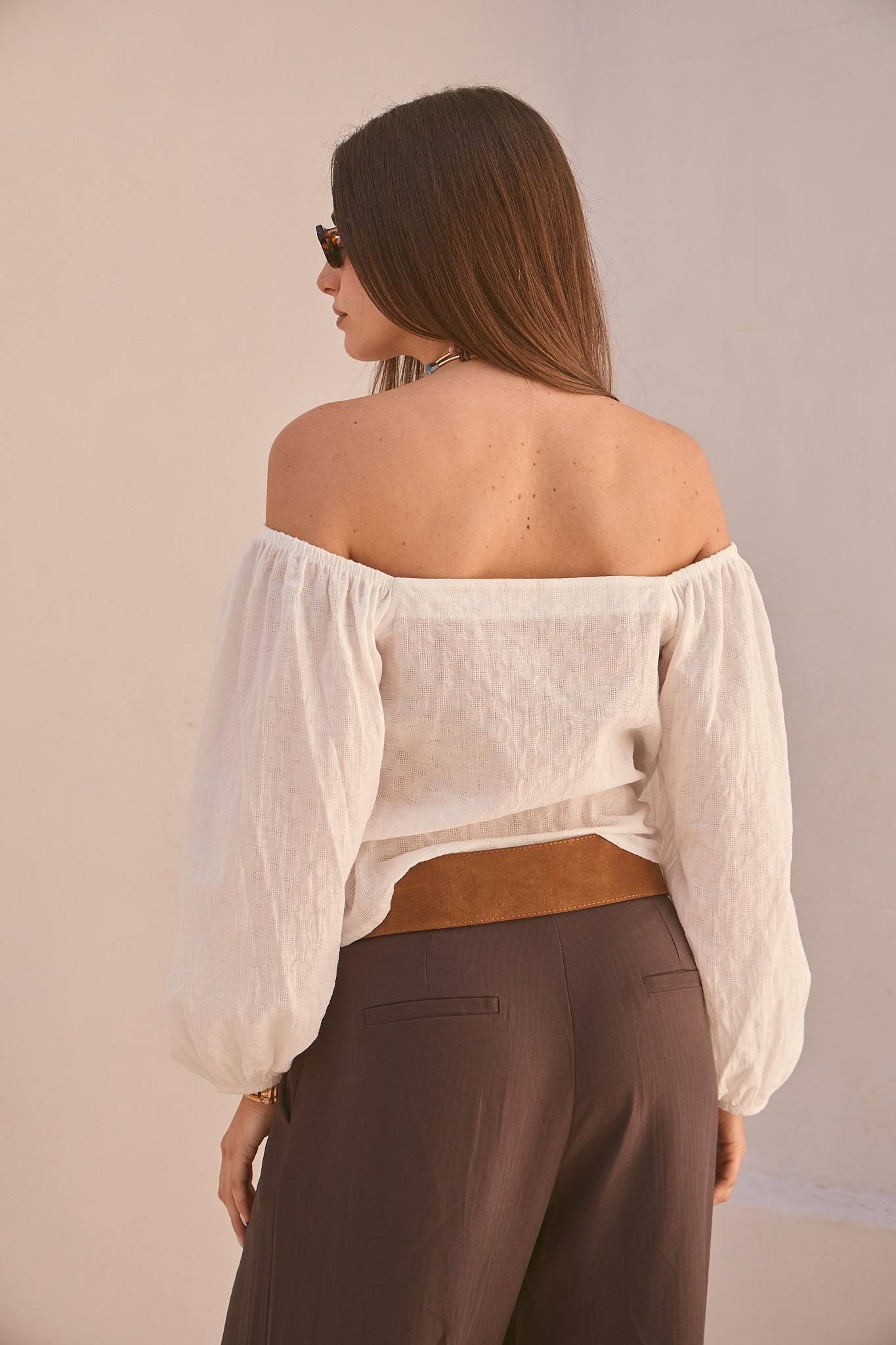 BLUSA CARMEN OFF WHITE - Imagen 4