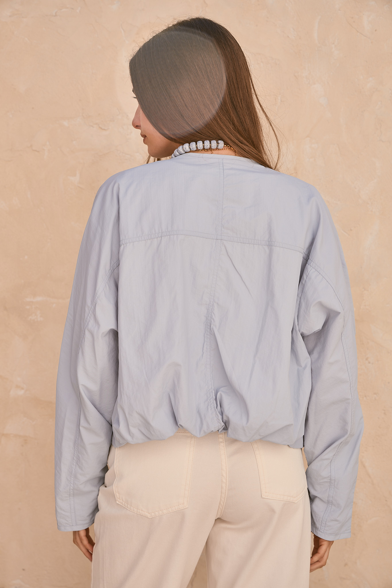 CAMPERA BOMBER CELESTE - Imagen 5