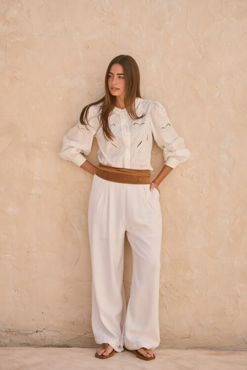 Alternative view of PANTALON RUSTIC BLANCO