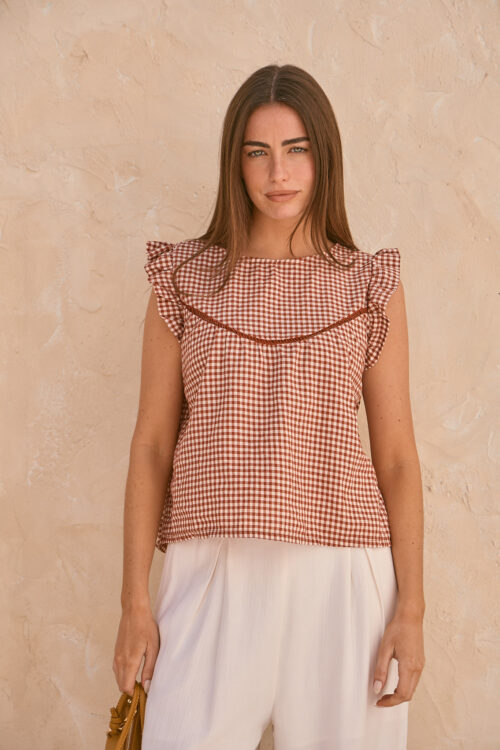 BLUSA VICHY TEJA