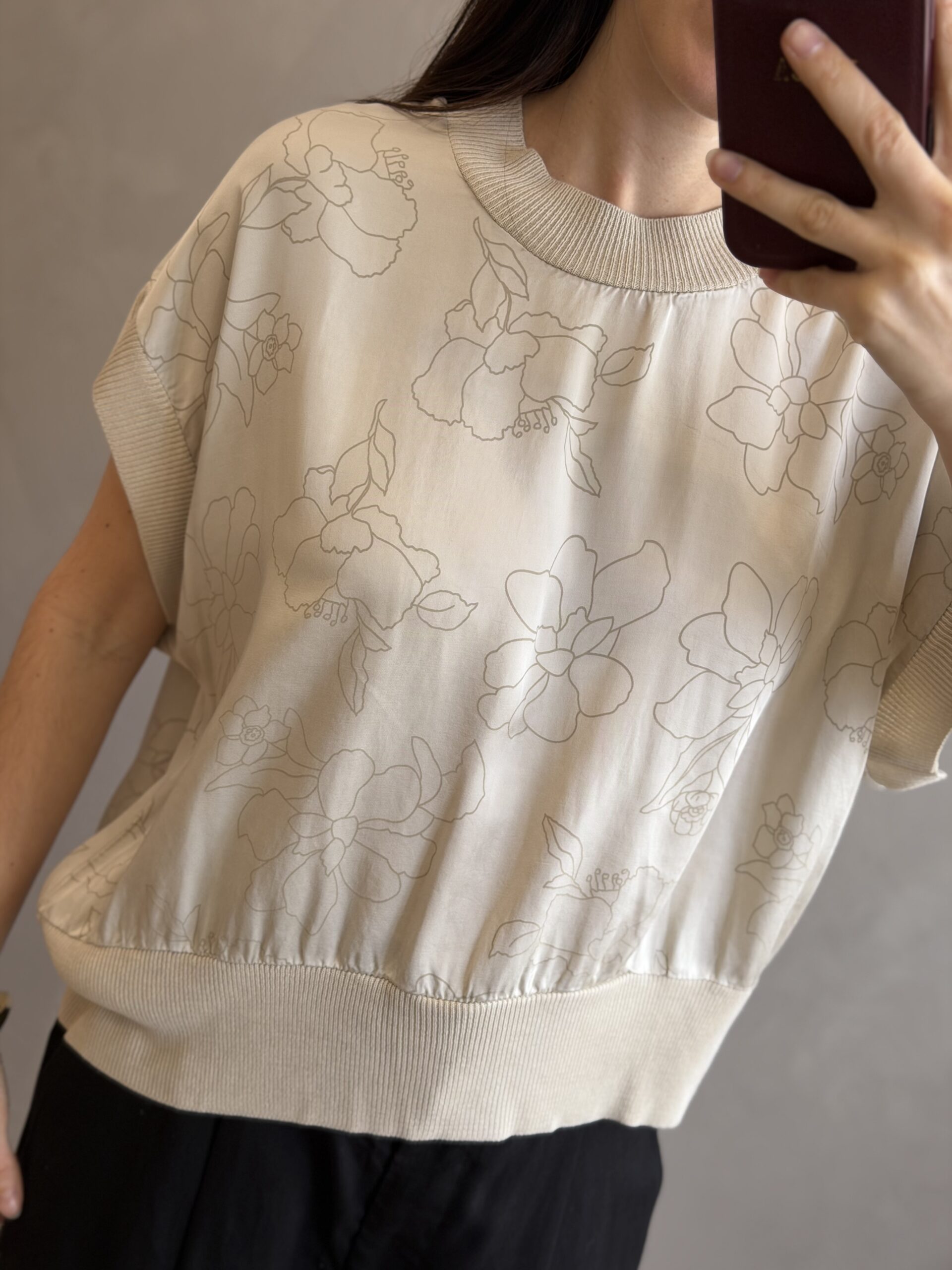BLUSA PALM BEIGE - Imagen 2