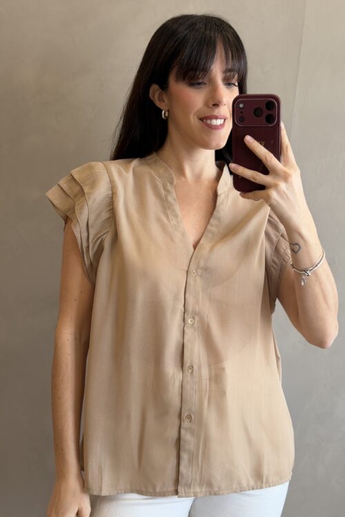 Alternative view of BLUSA GASPI BEIGE
