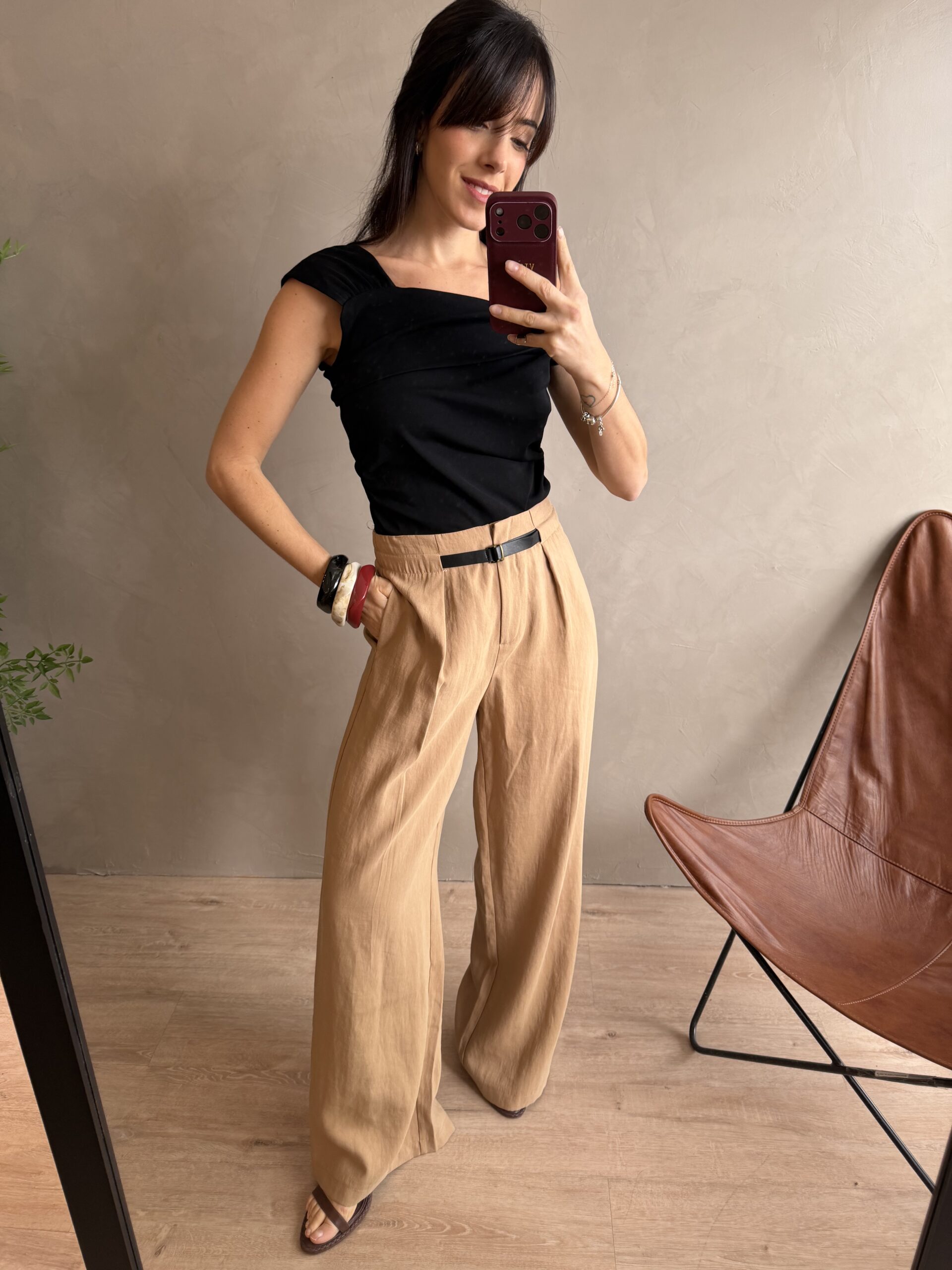 PANTALON BEJA BEIGE - Imagen 3