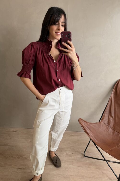 Alternative view of CAMISA BROW BORDO