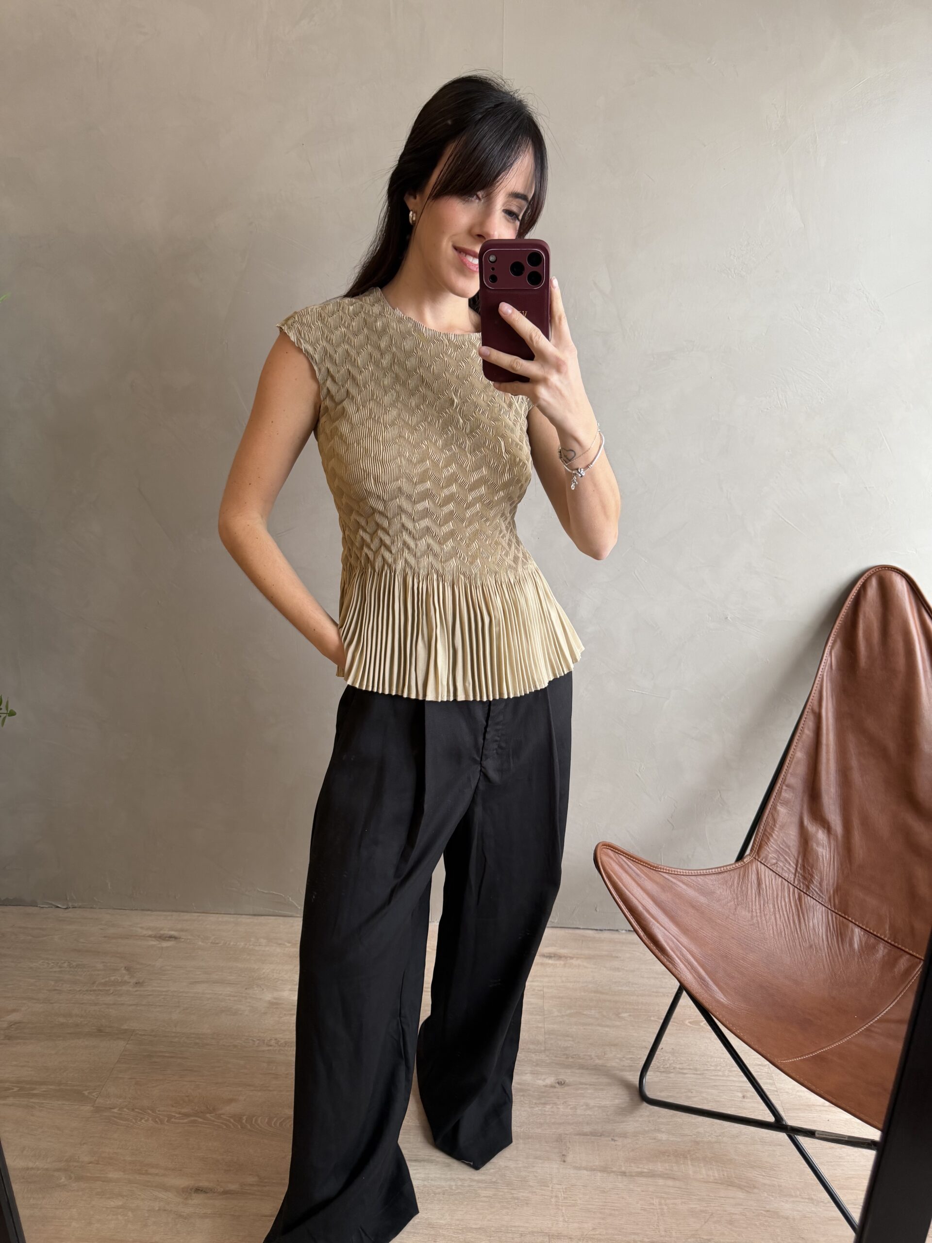 BLUSA SORO BEIGE - Imagen 2