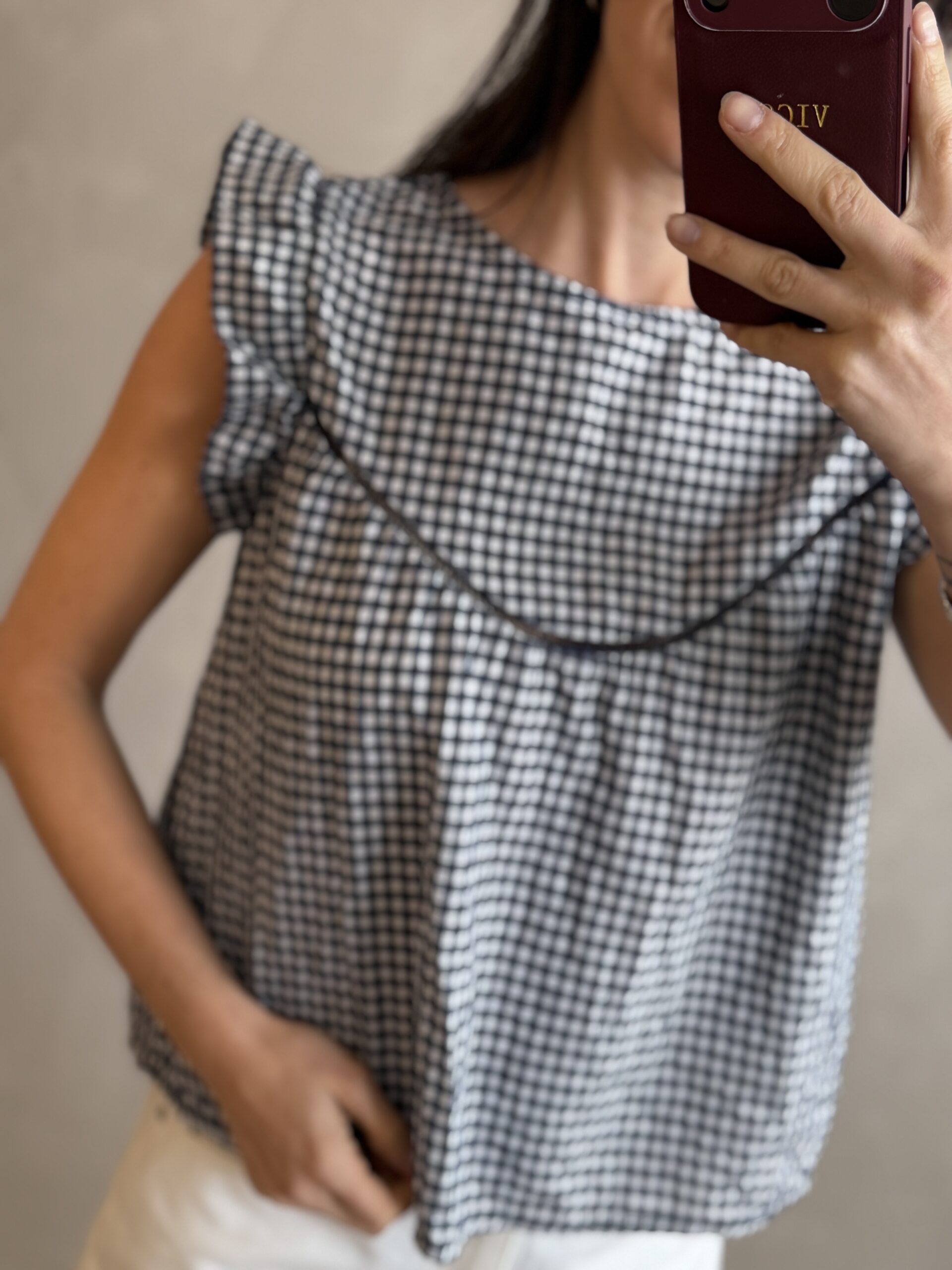 BLUSA VICHY AZUL - Imagen 2