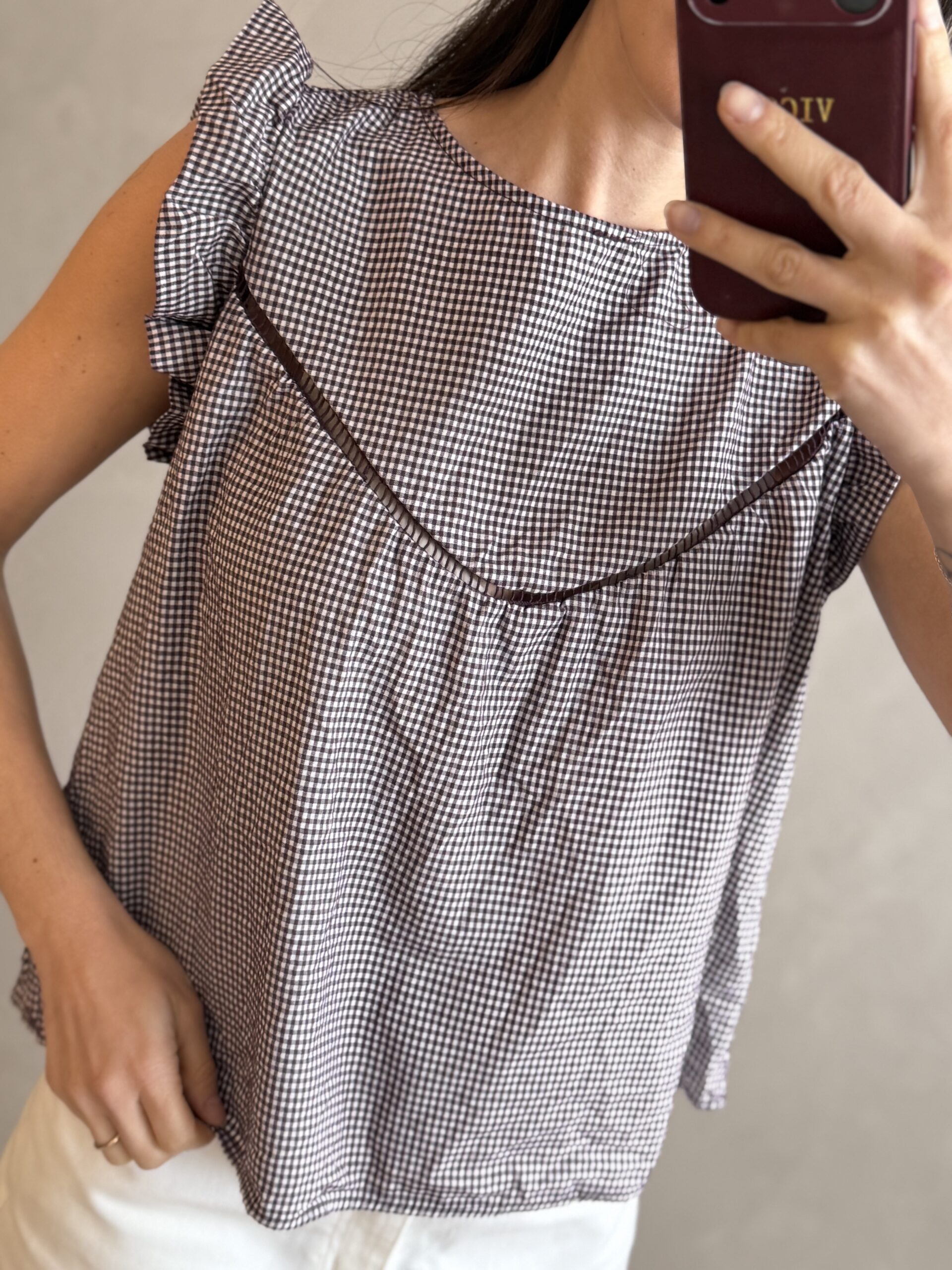 BLUSA VICHY UVA - Imagen 2