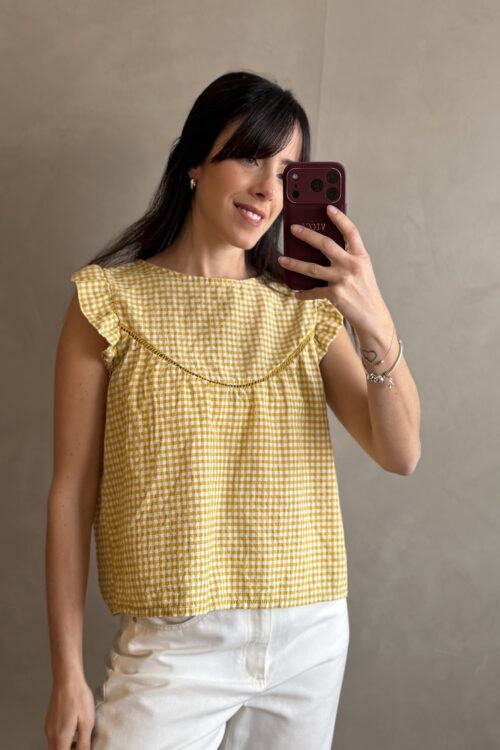 BLUSA VICHY AMARELLO