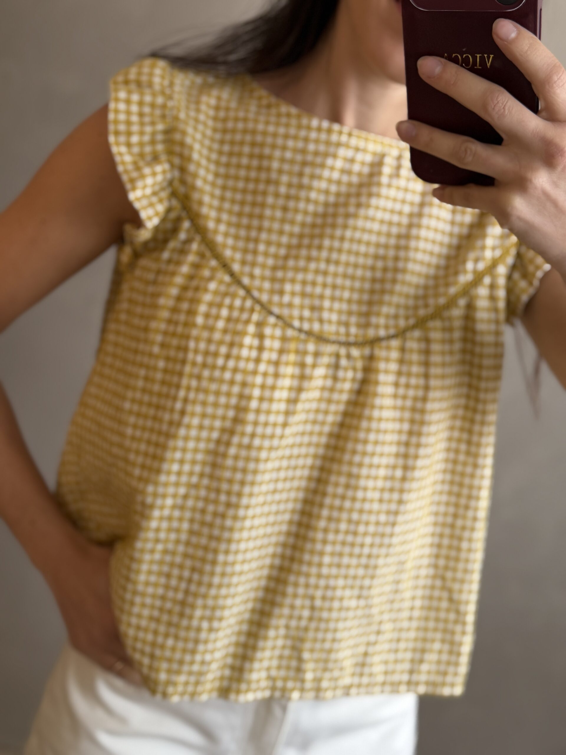BLUSA VICHY AMARELLO - Imagen 2
