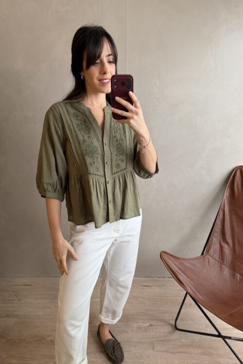 Alternative view of BLUSA ELOISE VERDE