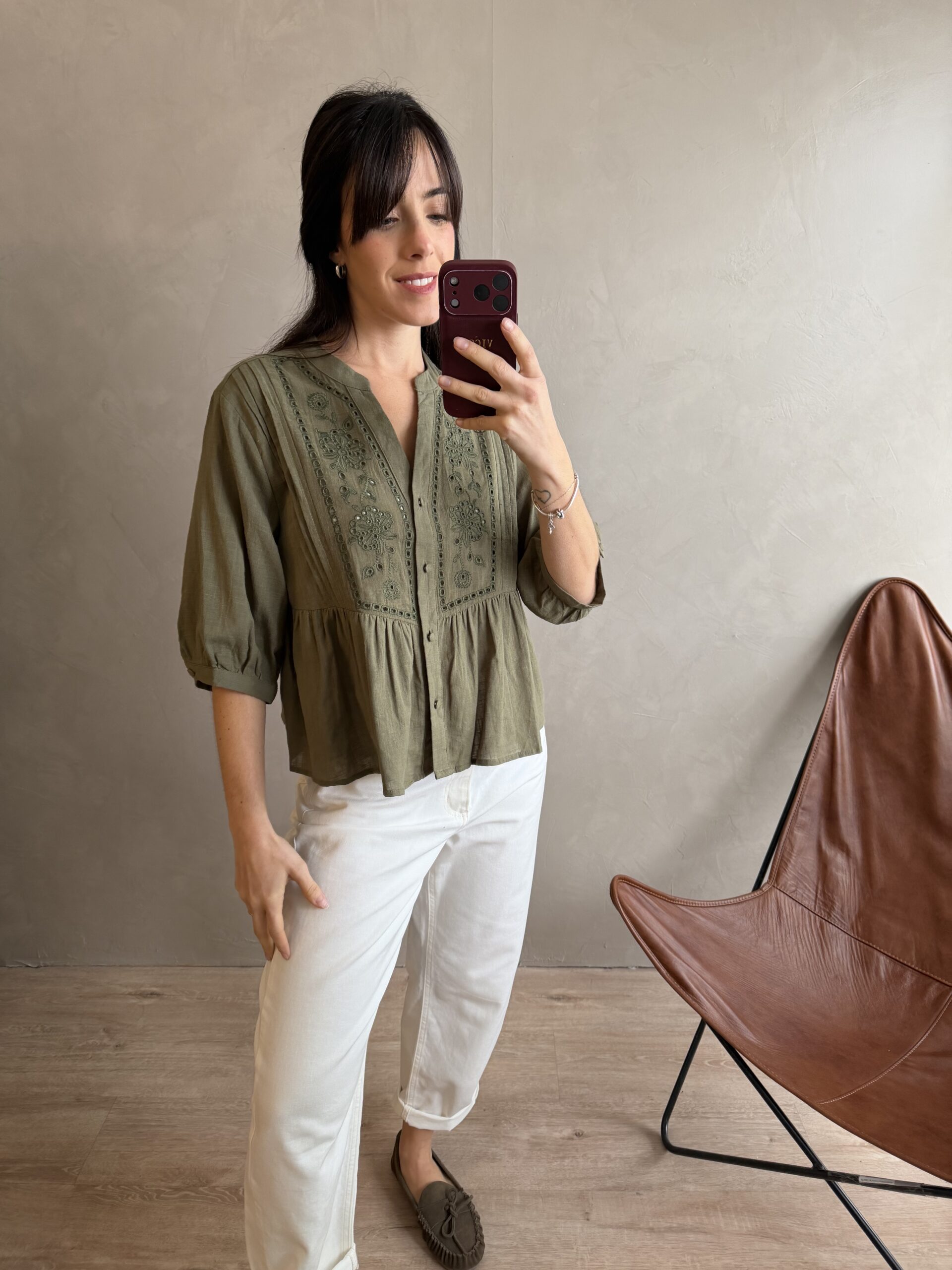 BLUSA ELOISE VERDE - Imagen 2