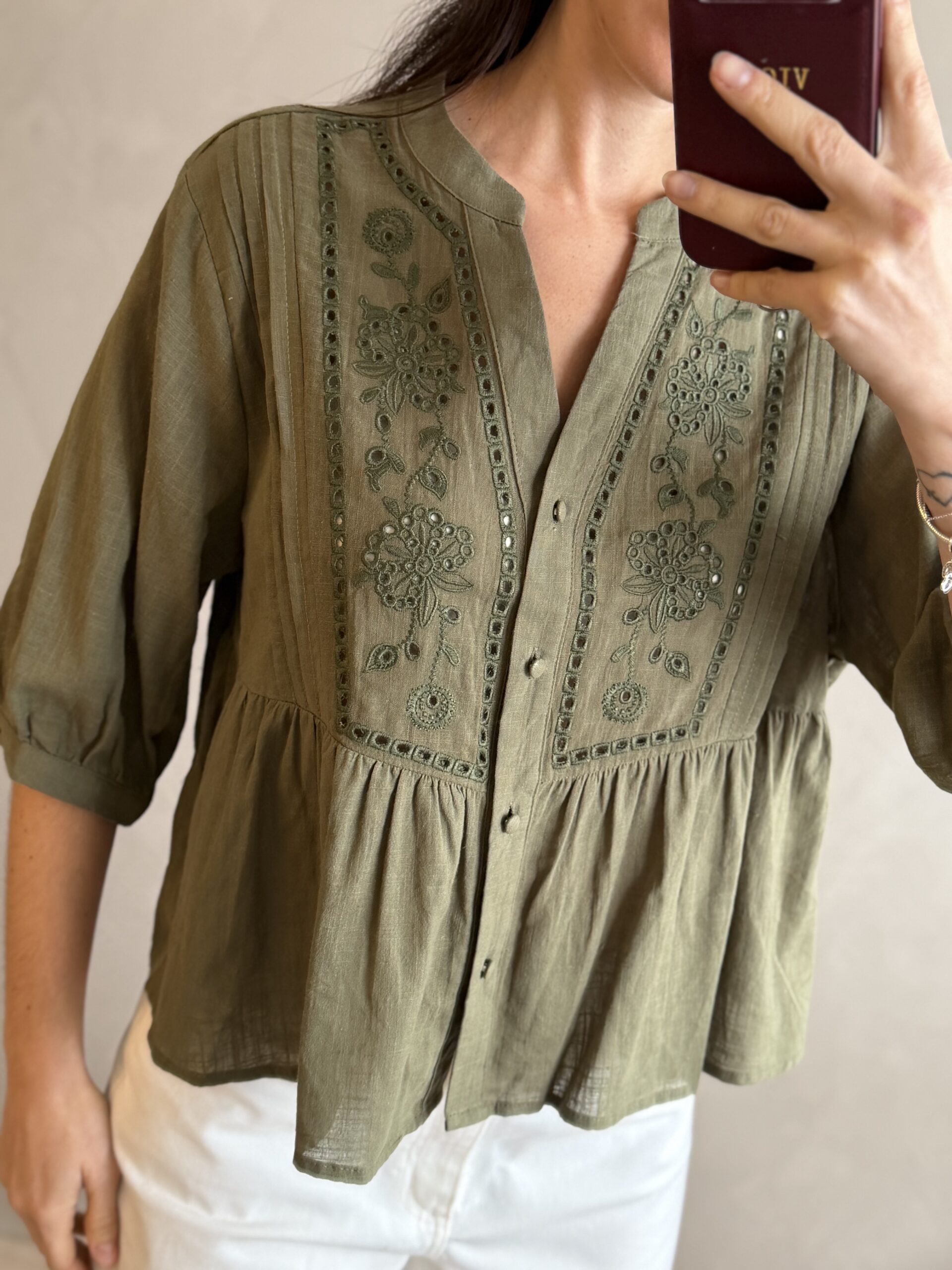 BLUSA ELOISE VERDE - Imagen 3