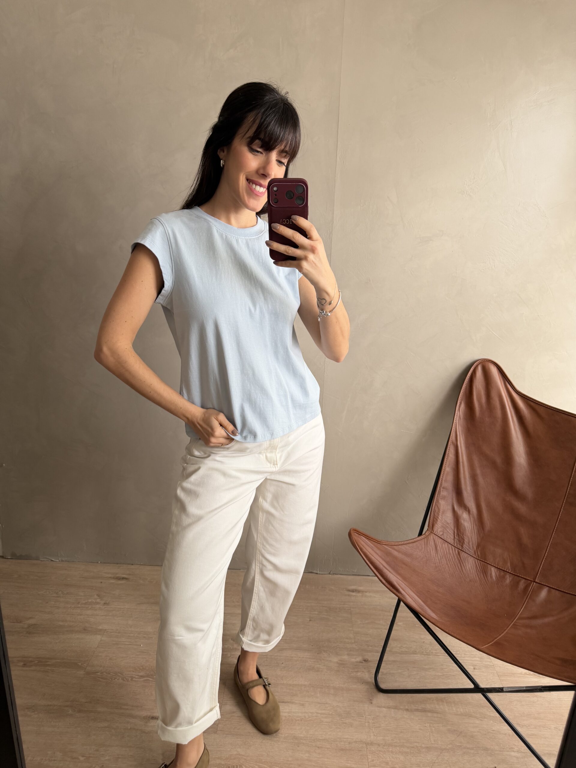 REMERA POLA CELESTE - Imagen 2